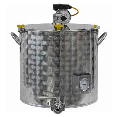 Cuve de brassage motorizée en acier inoxydable 200 L Clamp 